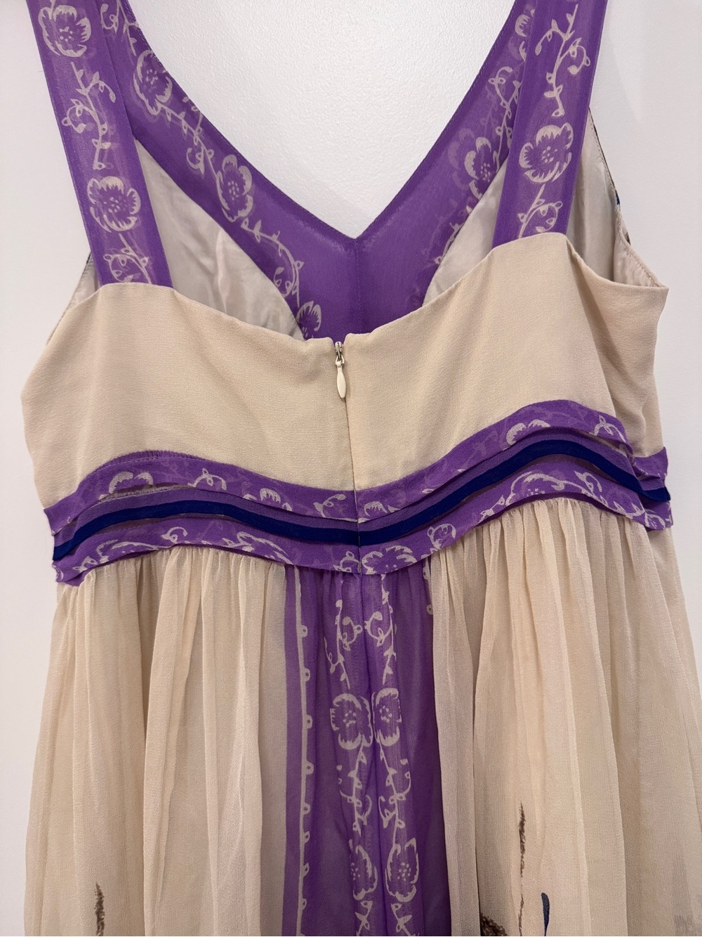 Anthropologie Lil Silk Floating Lotus Babydoll Dress - Picture 6 of 9